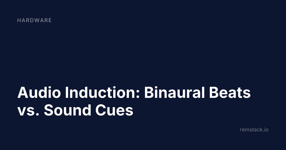 Audio Induction: Binaural Beats vs. Sound Cues