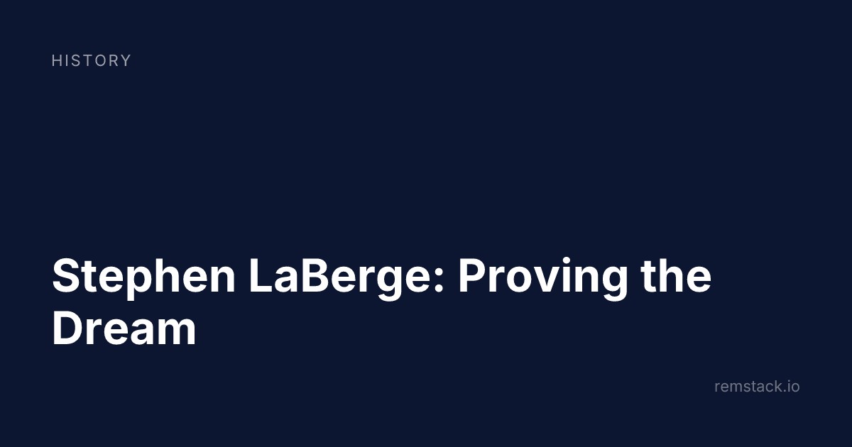 Stephen LaBerge: Proving the Dream
