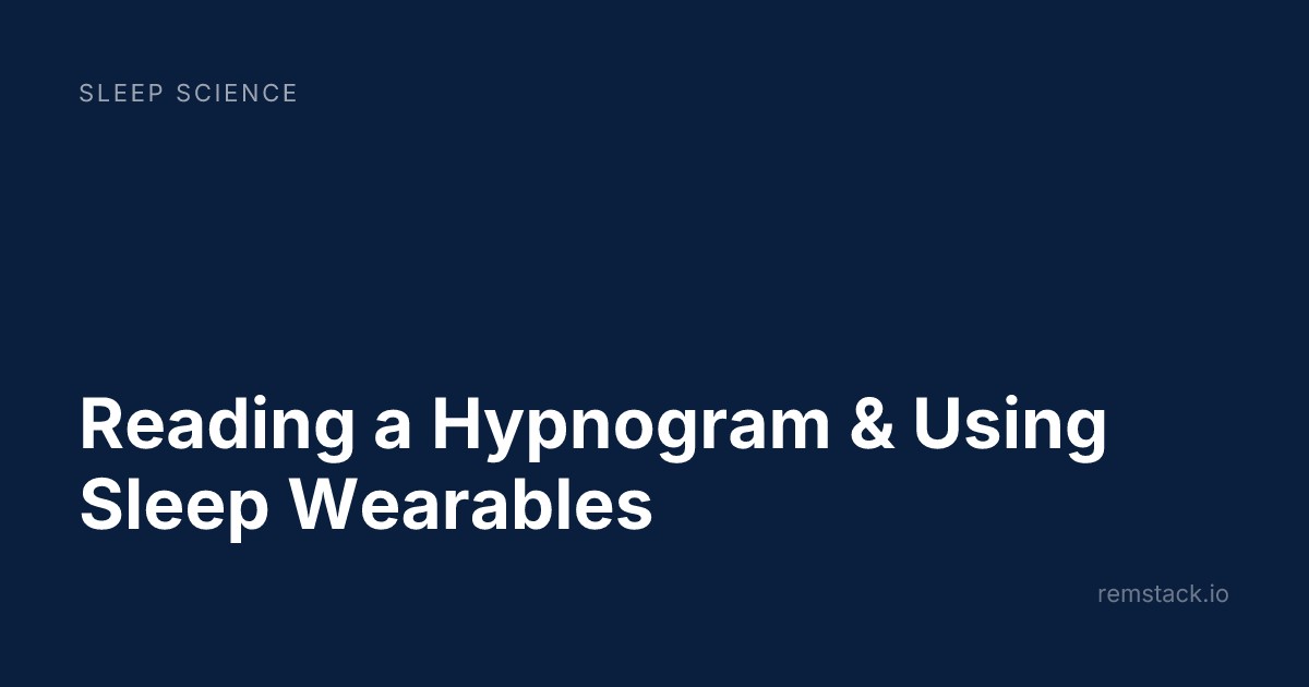 Reading a Hypnogram & Using Sleep Wearables