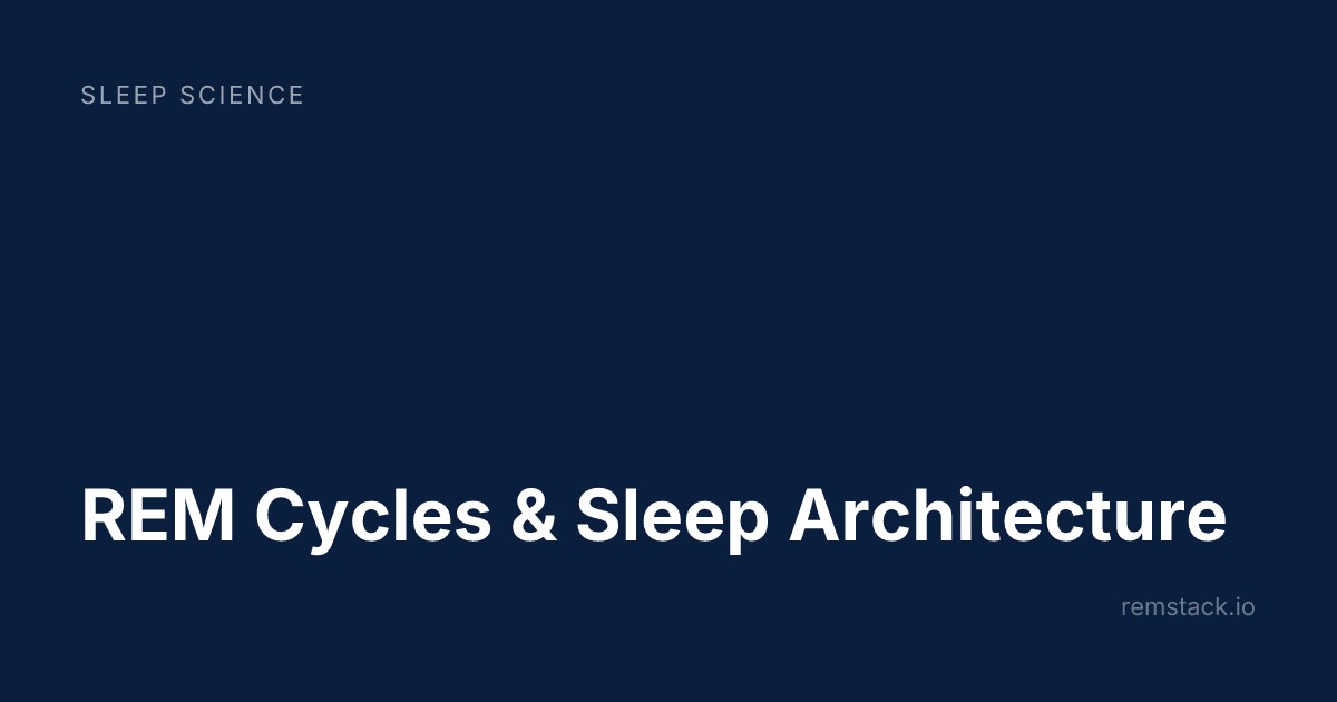 REM Cycles & Sleep Architecture