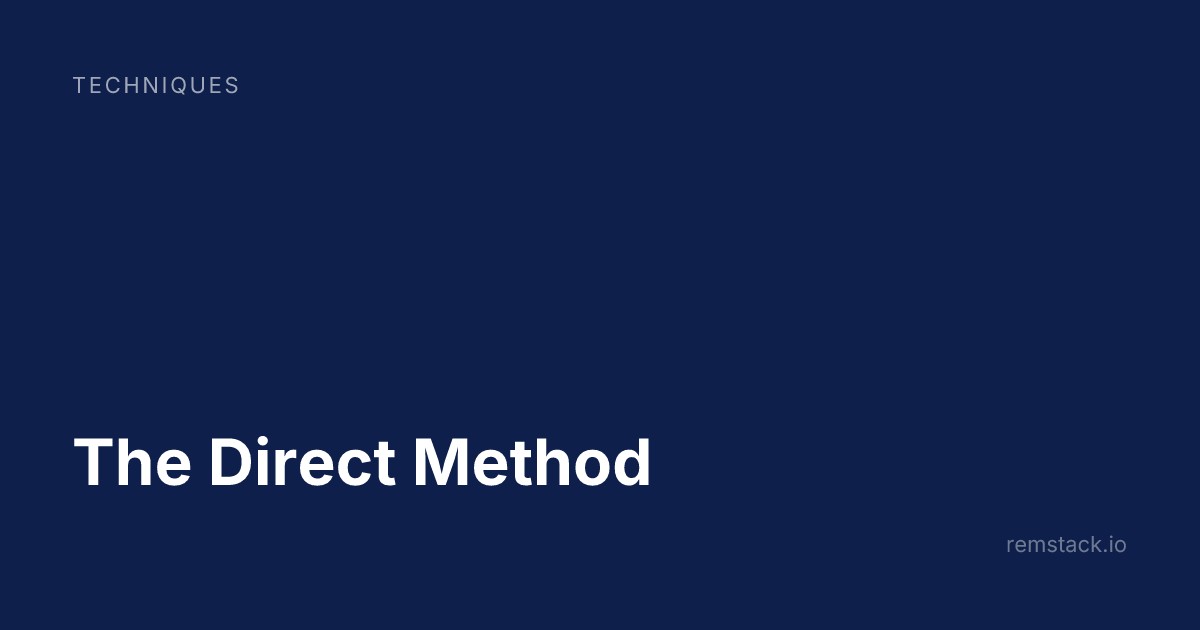 The Direct Method