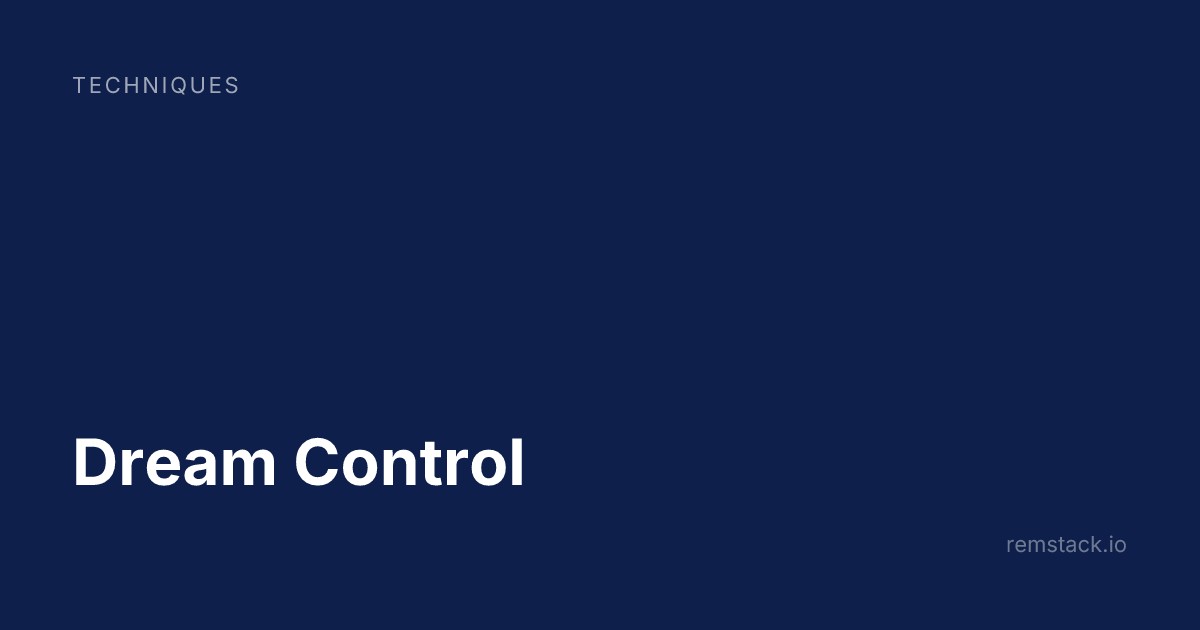 Dream Control