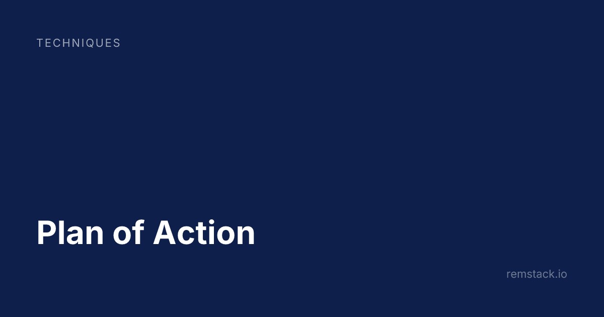 Plan of Action