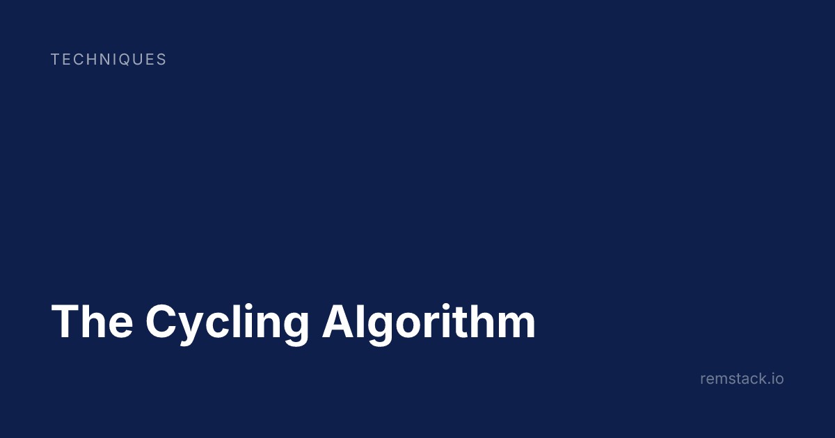 The Cycling Algorithm