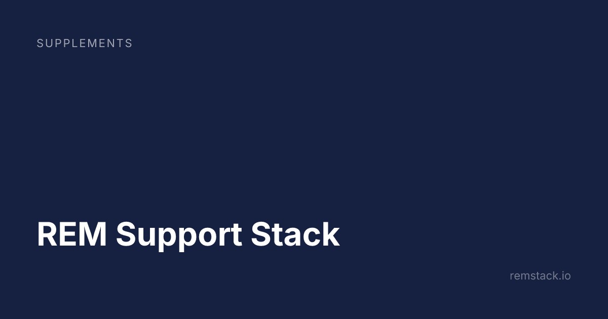 REM Support Stack